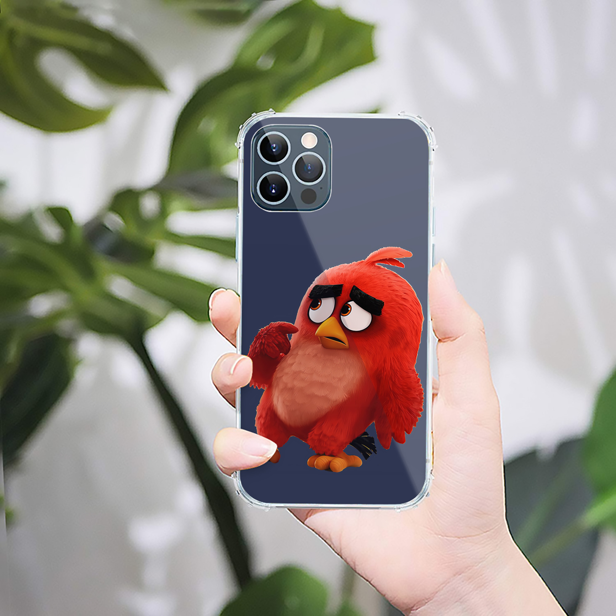 （画像用） Angry Birds アングリーバード 【iPhone 12シリーズ対応】透明スマホケース（クリアソフトケース）